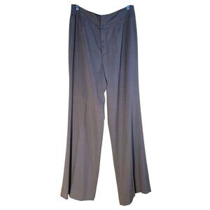 Banana Republic 100 silk gray wide leg pants size 10..